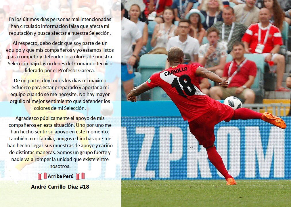 Tomado del Twitter de André Carrillo.