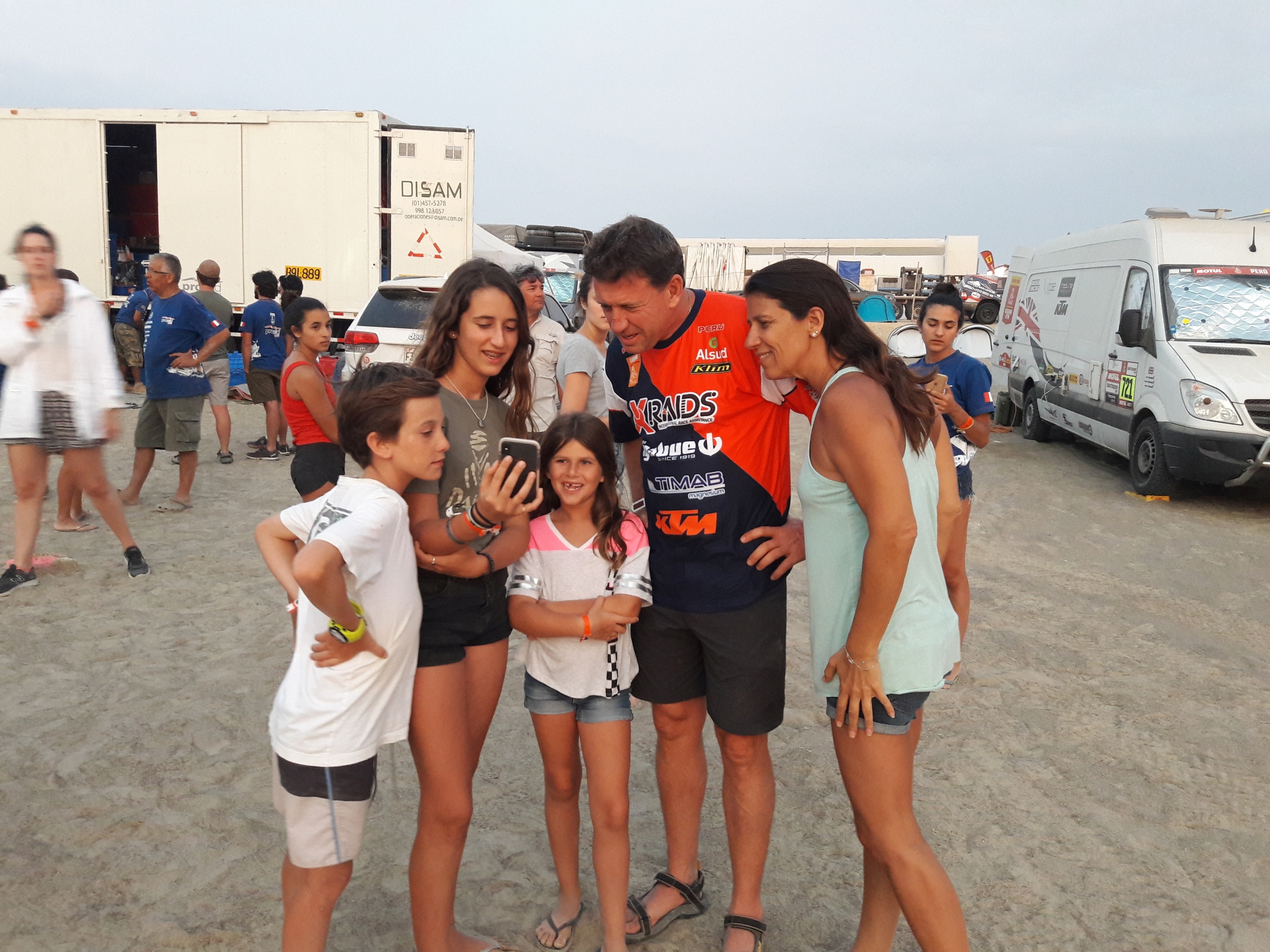 Dakar 2019: Carlo Vellutino y el apoyo más importante, el de su familia
