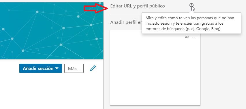 Ingresa a Editar perfil público y URL para ocultar tu perfil. (Foto: LinkedIn)