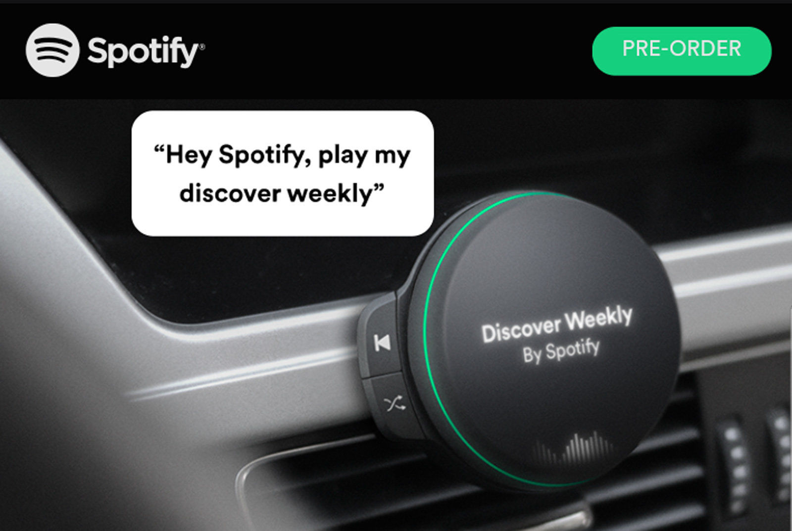 Spotify prepara el lanzamiento de un nuevo dispositivo para autos