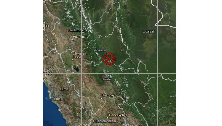 Sismo de magnitud 4,2 se registró esta mañana en Pasco