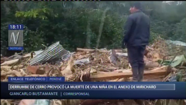 Junín: Dos muertos y cuatro desparecidos dejó derrumbe de un cerro en la provincia de Chanchamayo | VIDEO
