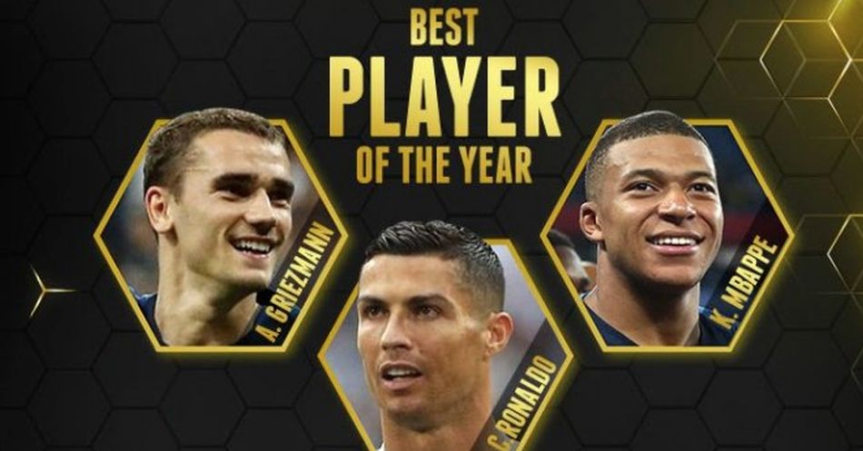 Solo uno será el ganador: Cristiano Ronaldo, Mbappé y Griezmann son finalistas alGlobe Soccer Award