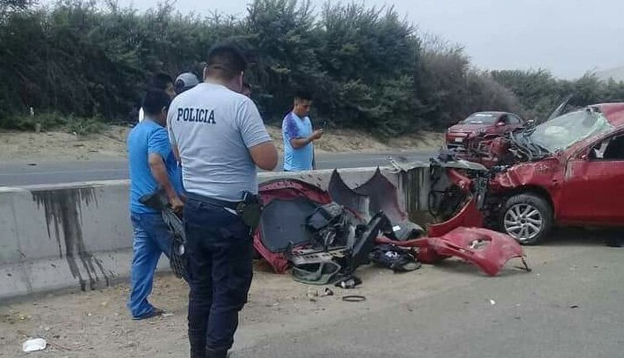 Panamericana Norte: accidente vehicular dejó un fiscal herido en La Libertad