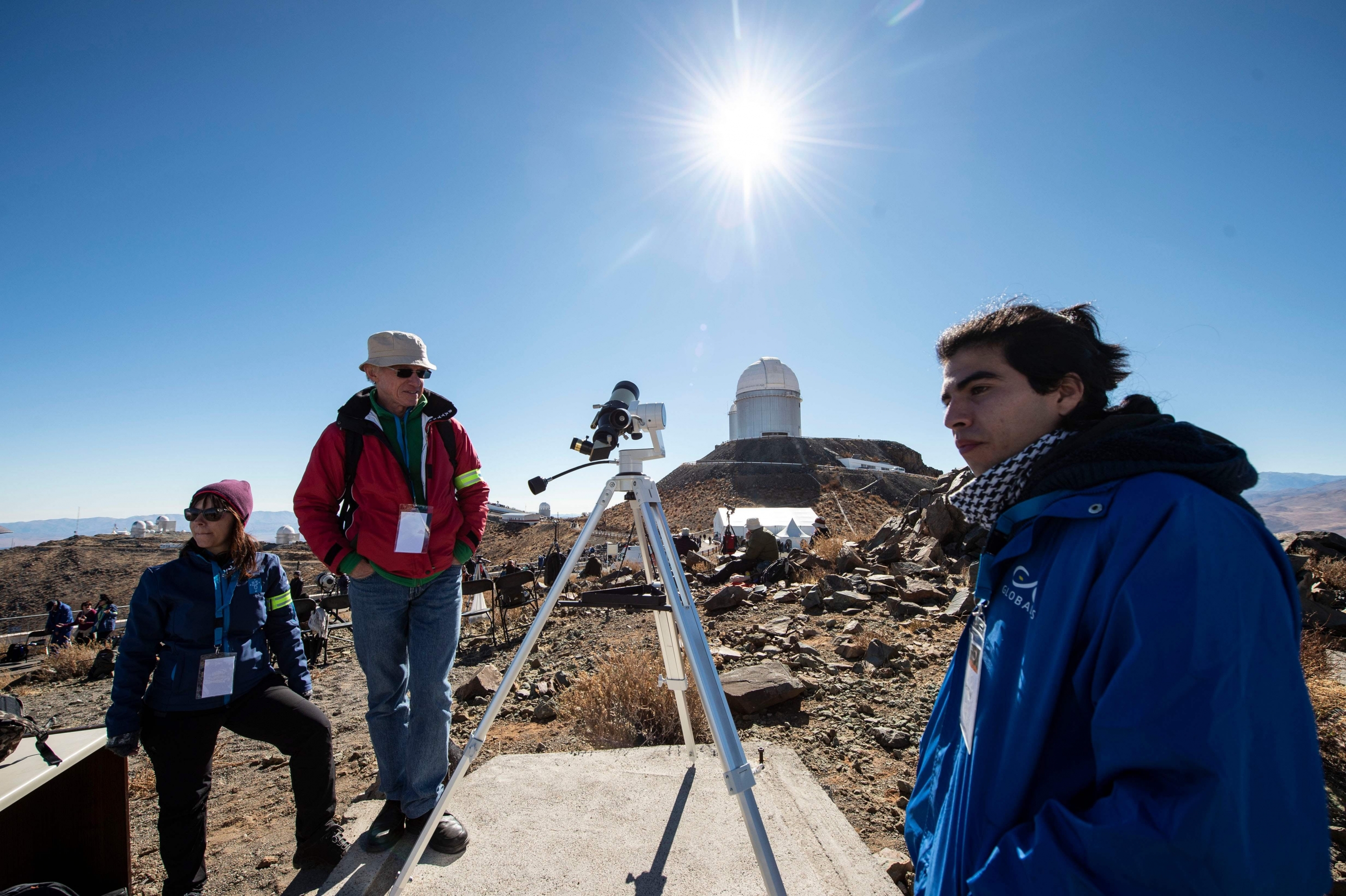 La Higuera fue el lugar donde el eclipse tuvo su mayor duración: 2,36 minutos. (AFP)