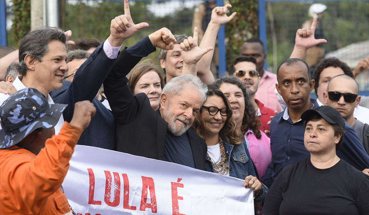Lula da Silva salió en libertad en medio de gran algarabía | VIDEO