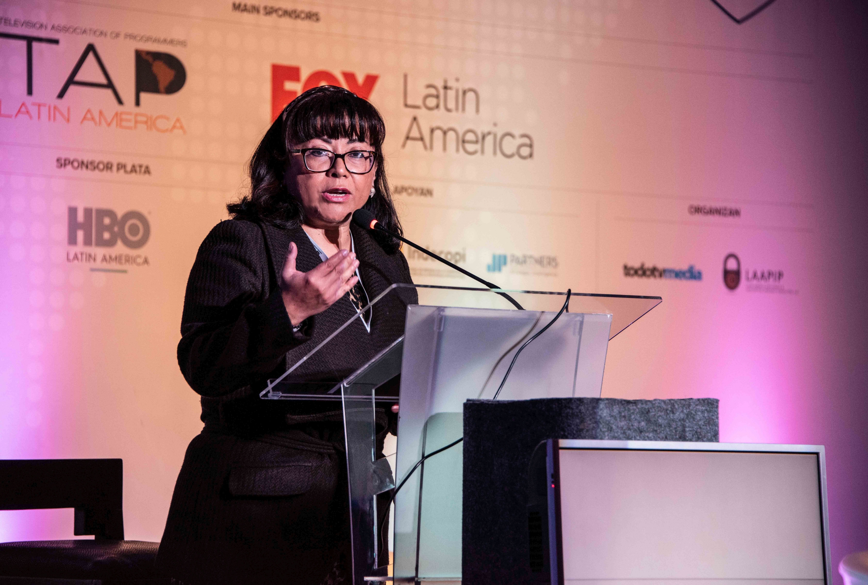 La viceministra Virginia Nakagawa inauguró el “SUMMIT Antipiratería y Contenidos Tour 2018”. (Foto: Difusión)