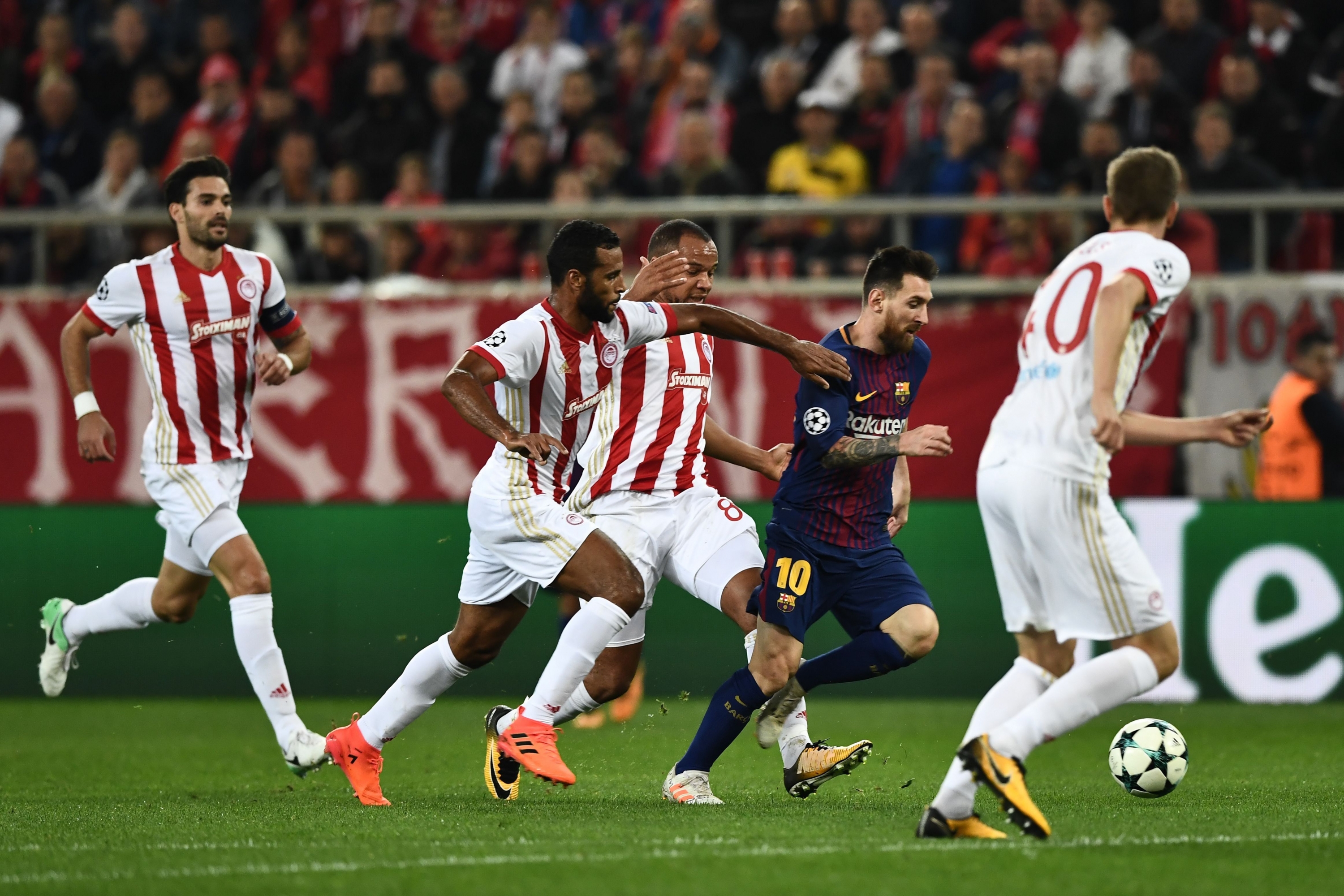 Barcelona igualó 0-0 ante Olympiacos en Grecia por Champions League