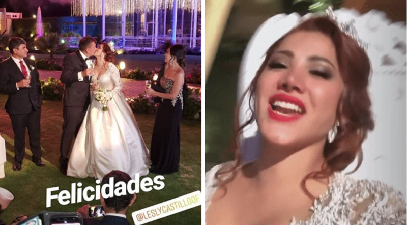 Lesly Castillo se casó por religioso en una majestuosa boda | FOTOS - Diario Ojo