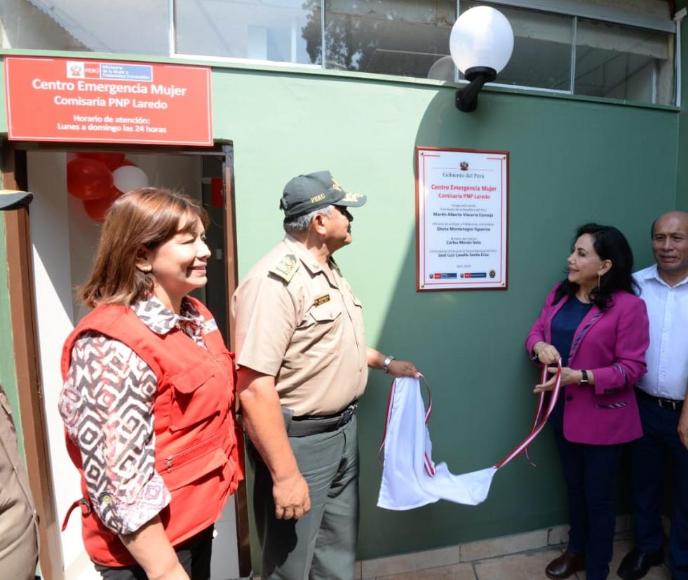 Trujillo: Ministerio de la Mujer inaugura Centro de Emergencia Mujer en Laredo