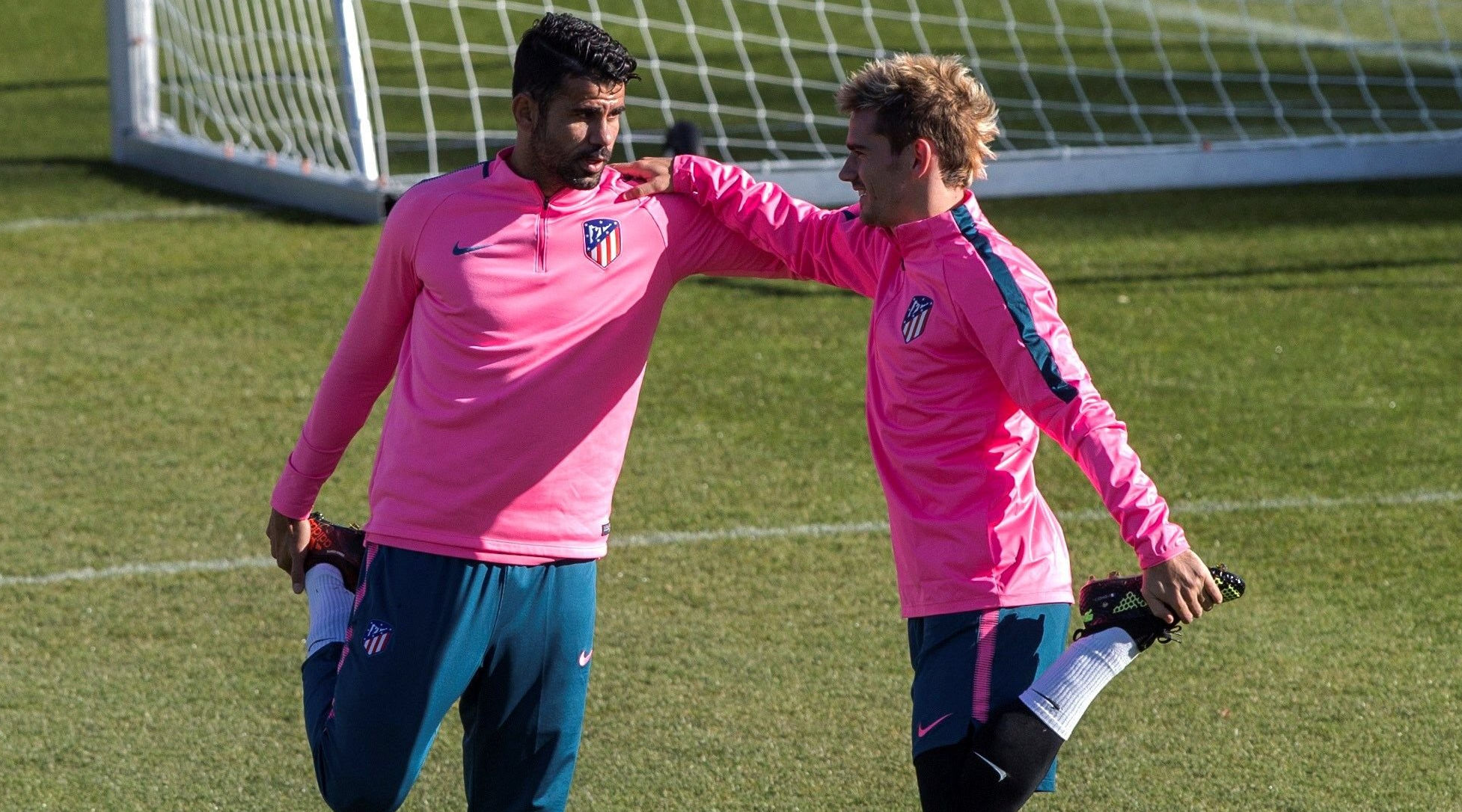 Atlético de Madrid: Simeone probó dupla Griezmann - Costa