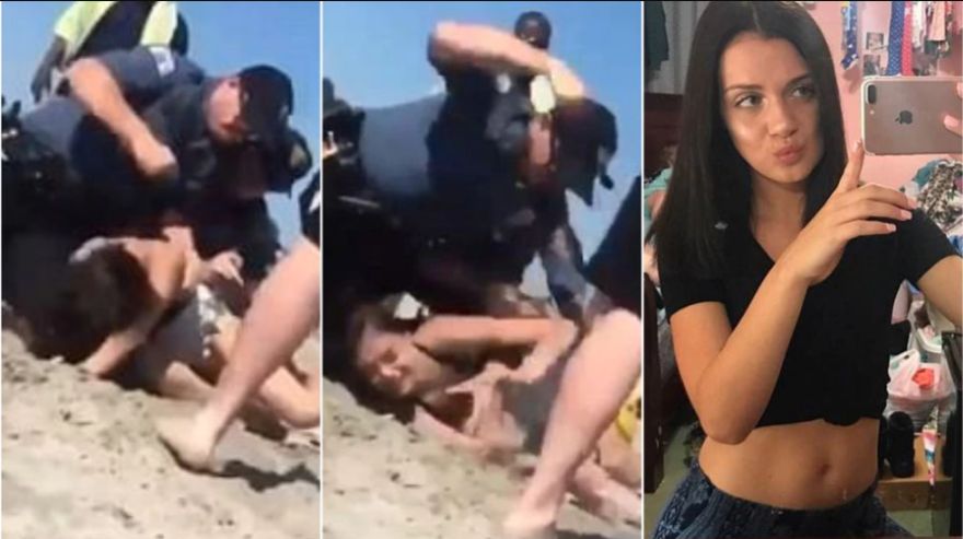 Facebook: Policía golpea en la cabeza a joven en playa de Estados Unidos | VIDEO