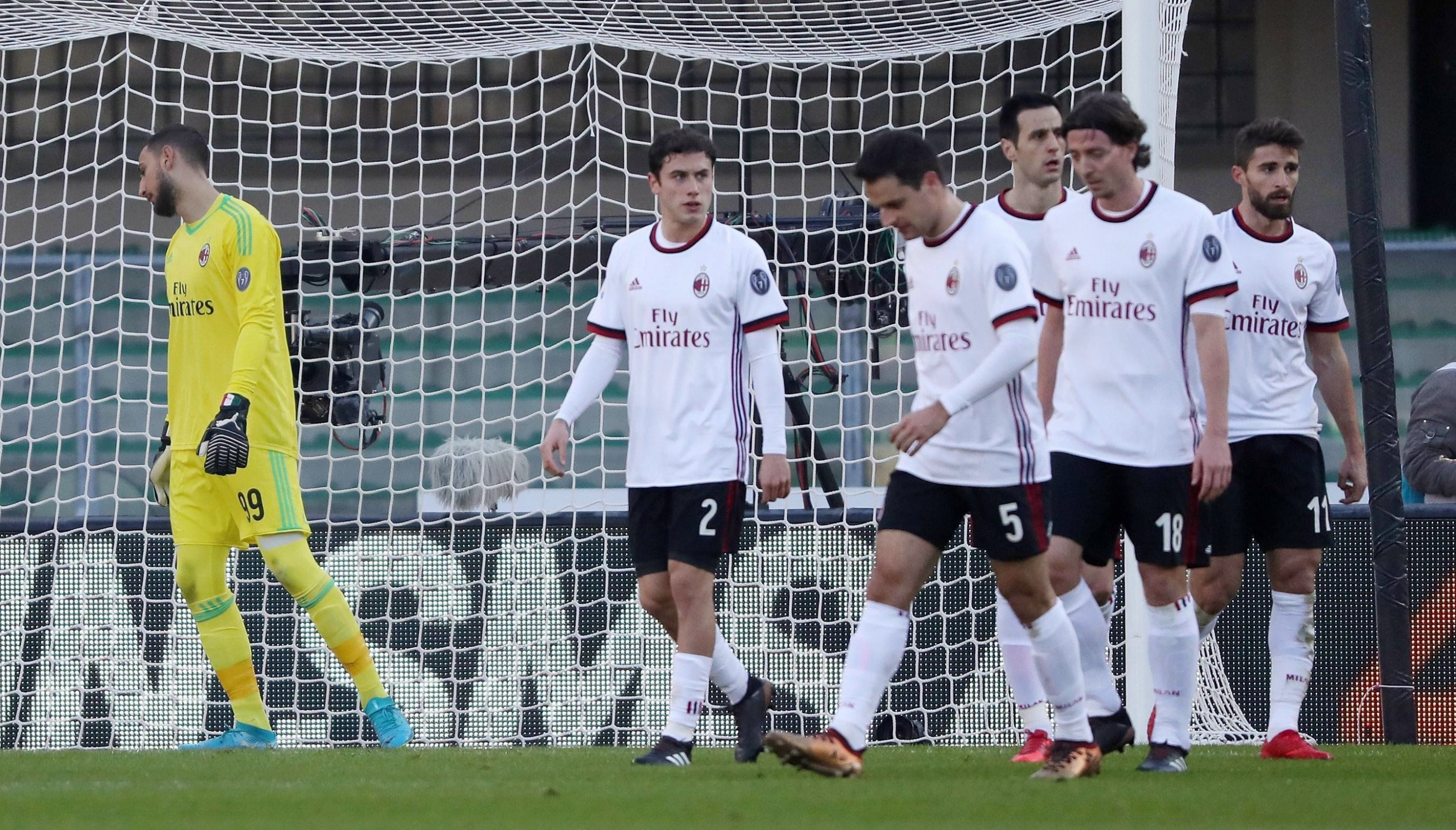 Milan ve agudizada su crisis tras caer 3-0por Hellas Verona