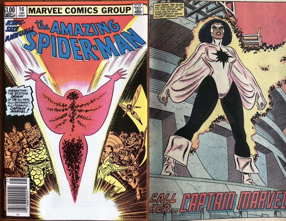 Mónica Rambeau en el número 16 de "The Amazing Spider-Man" (1982).