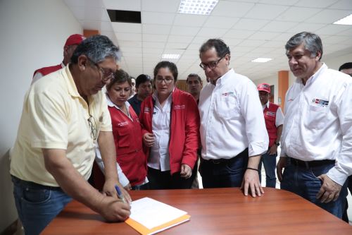 Ministros que participaron de Comité de Monitoreo. (Foto: Difusión)