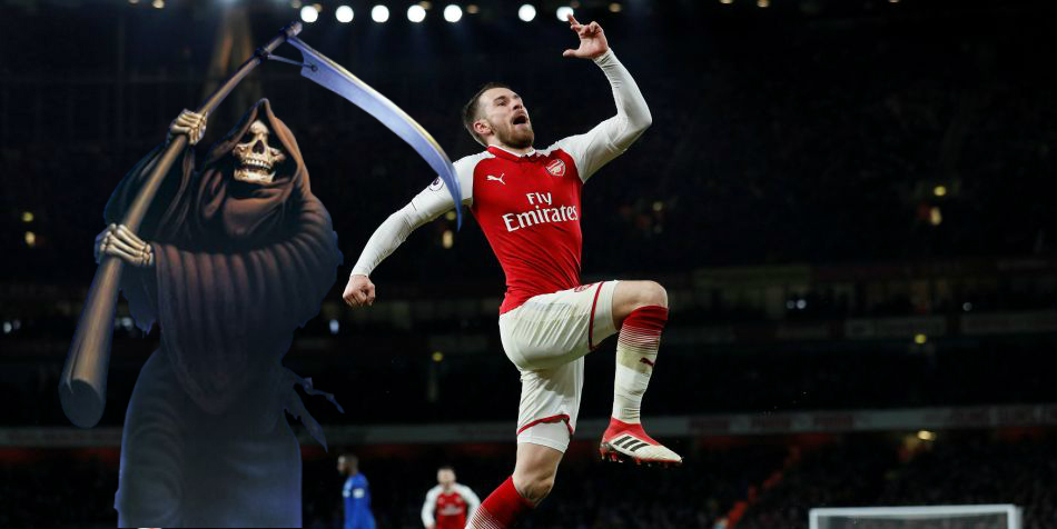 Aarom Ramsey anotó triplete con Arsenal: ¿Vuelve la maldición? ¡Qué miedo!