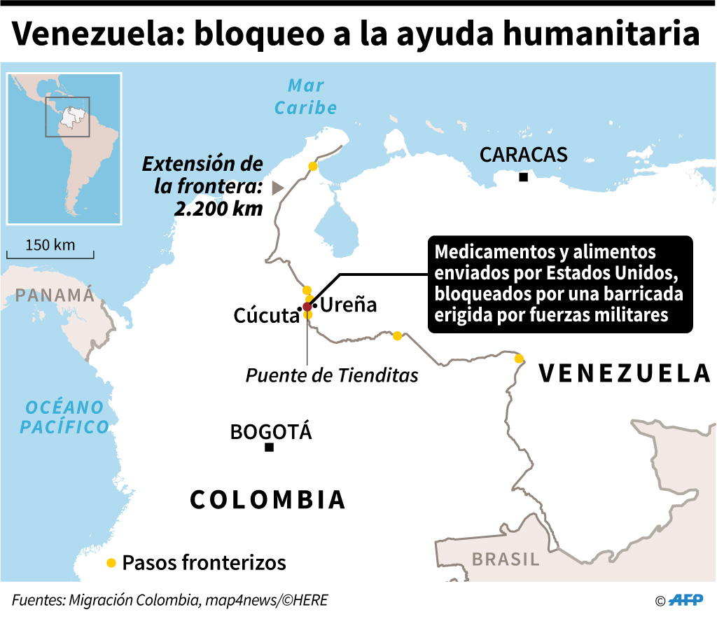 Crisis en Venezuela en vivo: El gobierno de Nicolás Maduro ha bloqueado toda acceso para la ayuda humanitaria hacia Venezuela.