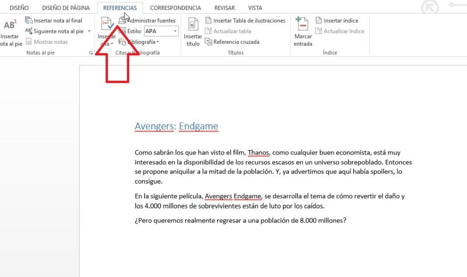 Como Hacer Un Indice Automatico En Word Economia Gestion