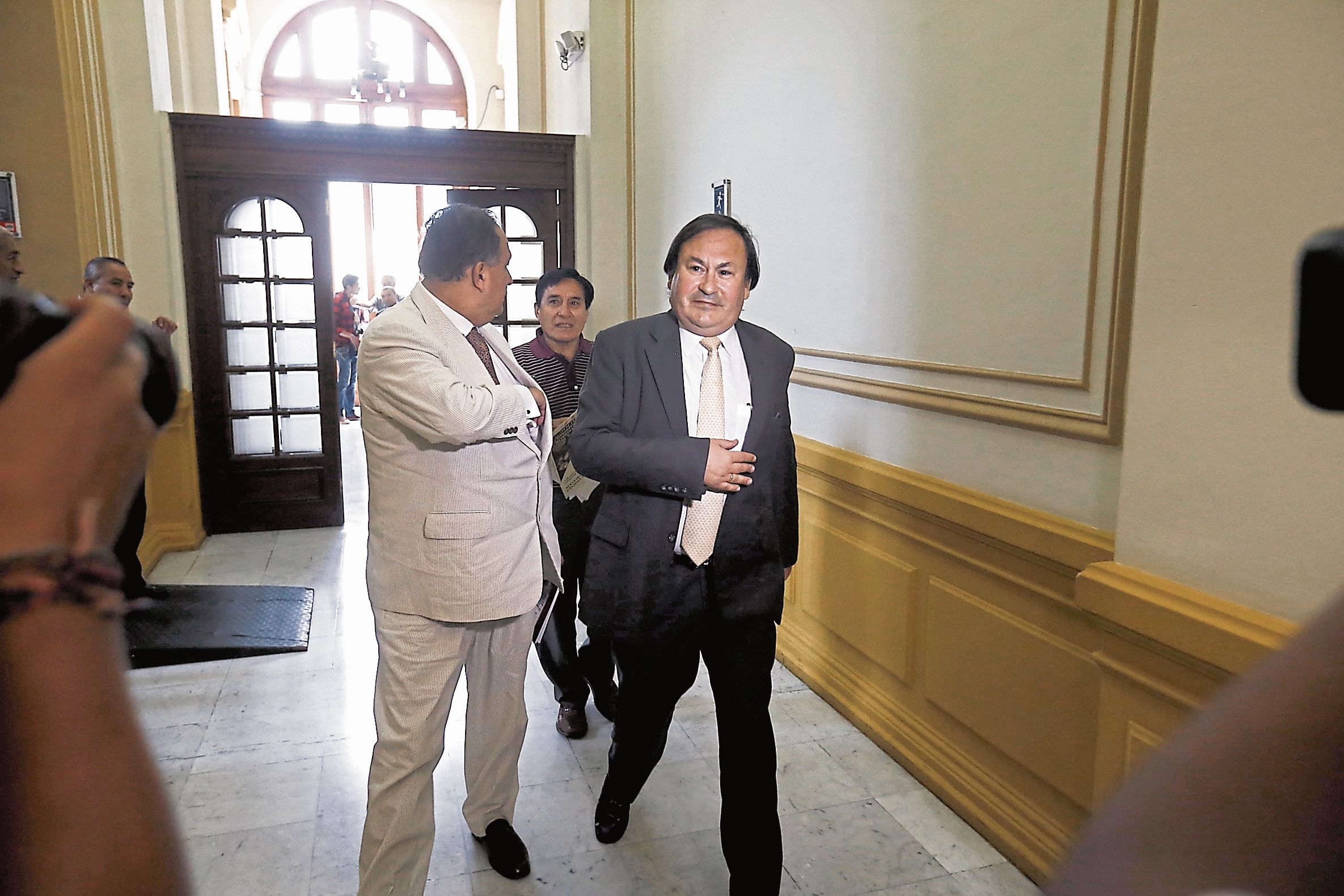 sin palabras. Cuando Cánepa acudió al Congreso, en febrero pasado, no respondió preguntas de los congresistas y guardó silencio. (USI)