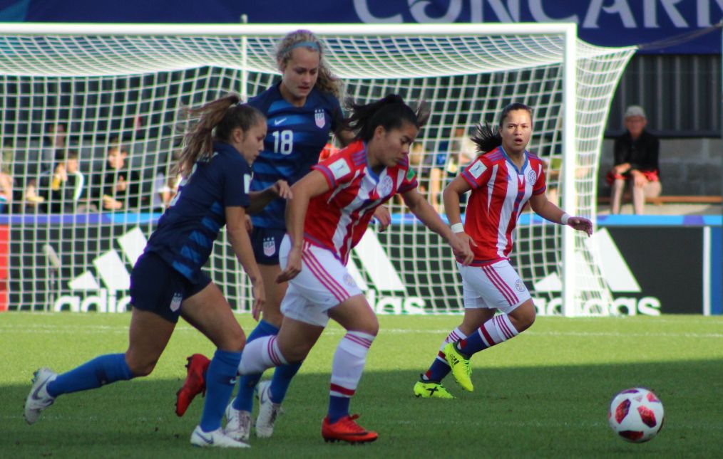 Estados Unidos humilló 6-0 a Paraguay en el Mundial Sub 20 Femenino