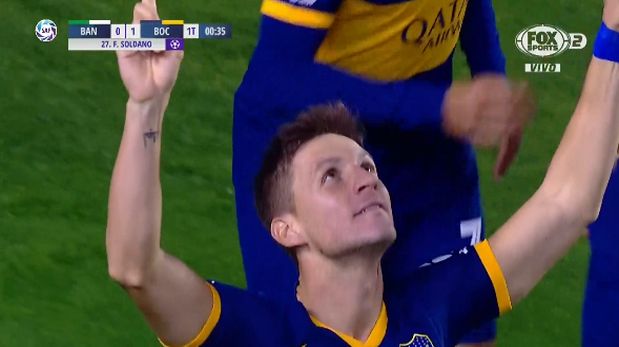 Boca Juniors vs. Banfield: Franco Soldano convirtió el 1-0 antes del minuto de juego | VIDEO