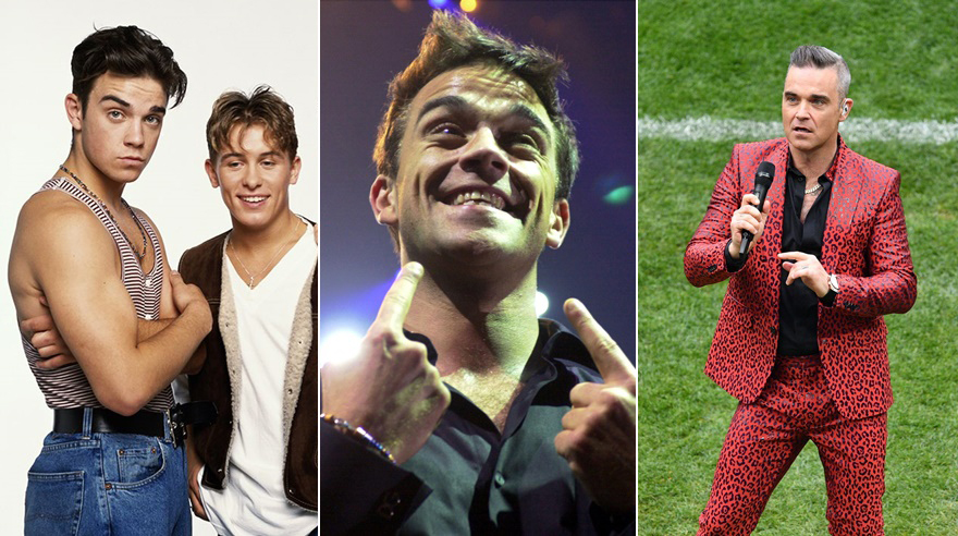 Robbie Williams cumple 45 años: un repaso a su historia en fotos