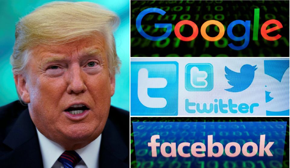 Facebook, Google y Twitter deben "tener cuidado", advierte Donald Trump