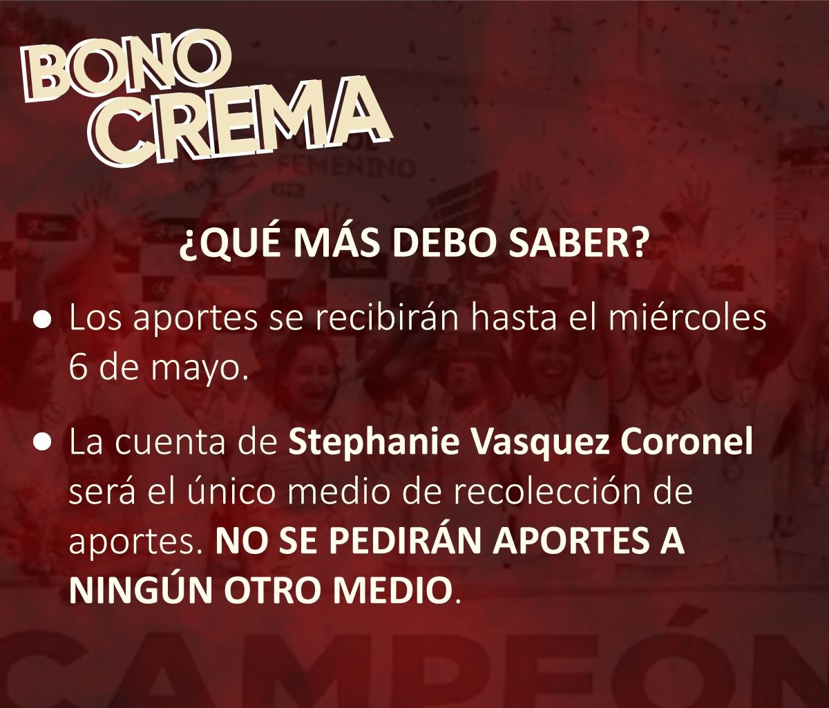 Se creó el 'Bono crema' para ayudar a las jugadoras de Universitario.