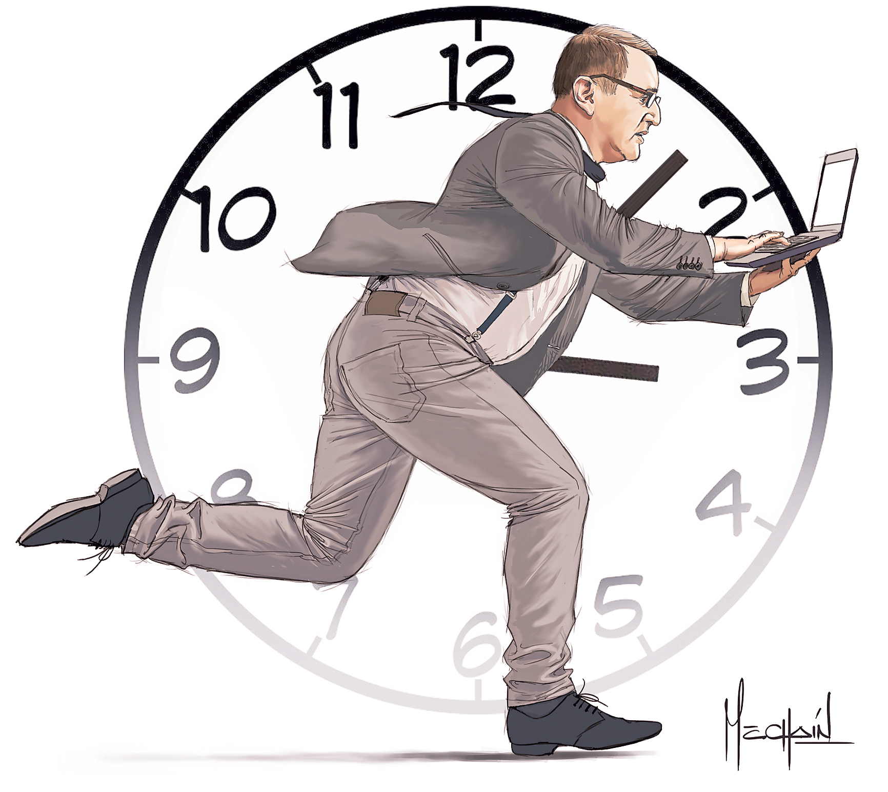 Ilustración de Beto Ortiz, hecha por Mechaín