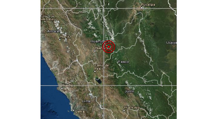 Huánuco: sismo de magnitud 4,0 se registró en la provincia de Pachitea