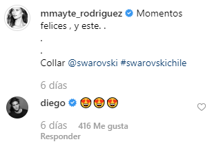 Diego Boneta y su comentario en Instagram. (Foto: Captura)
