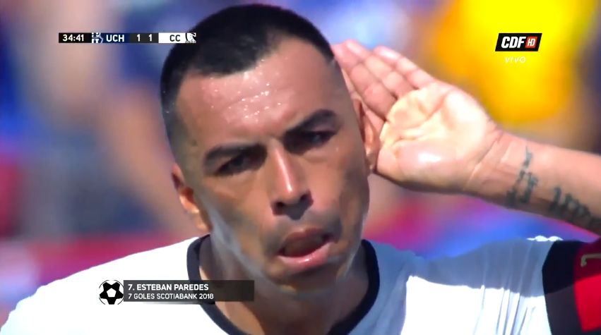 U. de Chile vs. Colo Colo: Esteban Paredes anotó este golazo
