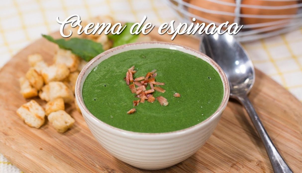 El paso a paso de la saludable y riquísima crema de espinacas | VIDEO