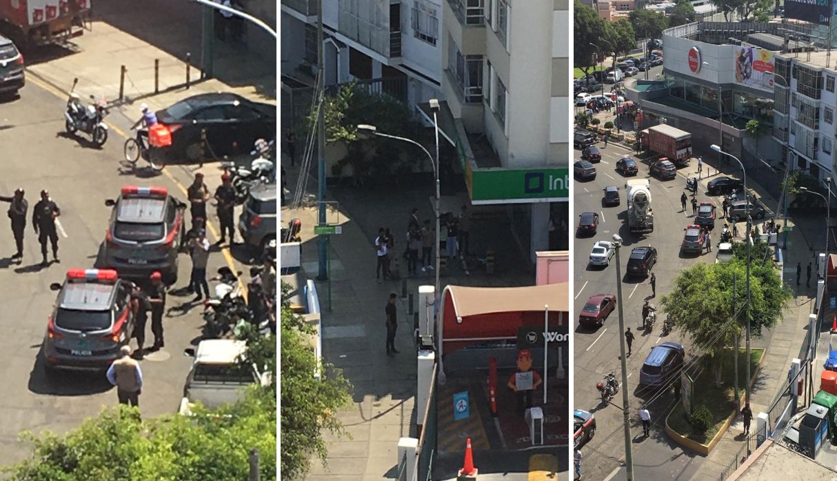 Miraflores y PNP realizan operación inopinada en el óvalo Gutiérrez