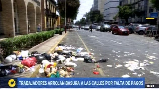 Callao: trabajadores de limpieza suspenden paralización