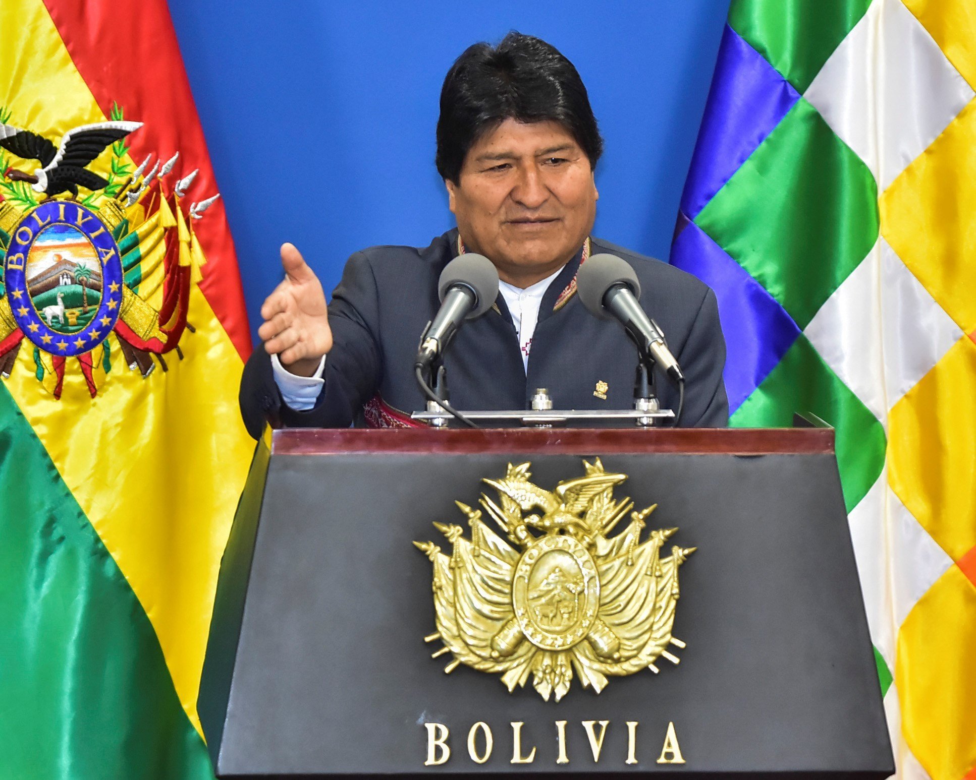Evo dice que quienes marchan contra los incendios forestales también contaminan