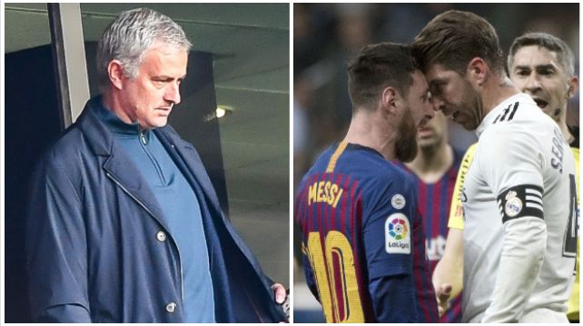 Mourinho dio su punto de vista acerca de la discusión entre Leo Messi y Sergio Ramos