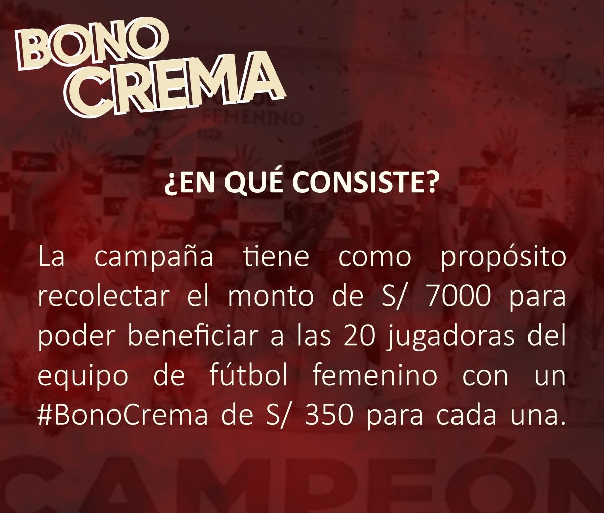 Se creó el 'Bono crema' para ayudar a las jugadoras de Universitario.