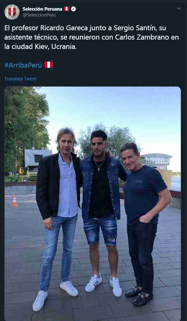 Carlos Zambrano dejó una buena impresión en RIcardo Gareca. (Foto: Selección Peruana)