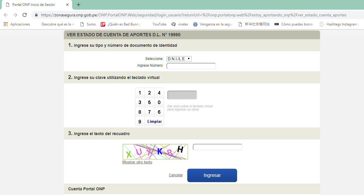 A través de la página web de la ONP podrás acceder libremente a revisar los aportes que has realizado. (Foto: ONP)