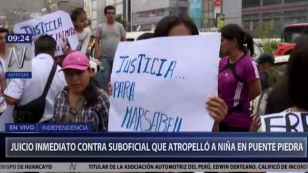 Puente Piedra: familia exige prisión para policía que atropelló a niña