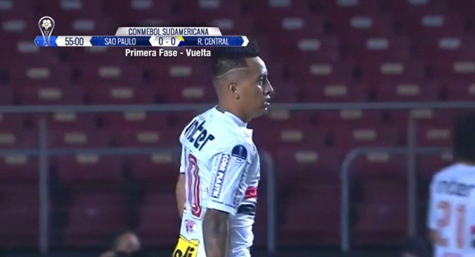 Christian Cueva se ganó la roja por esta acción la Copa Sudamericana | VIDEO