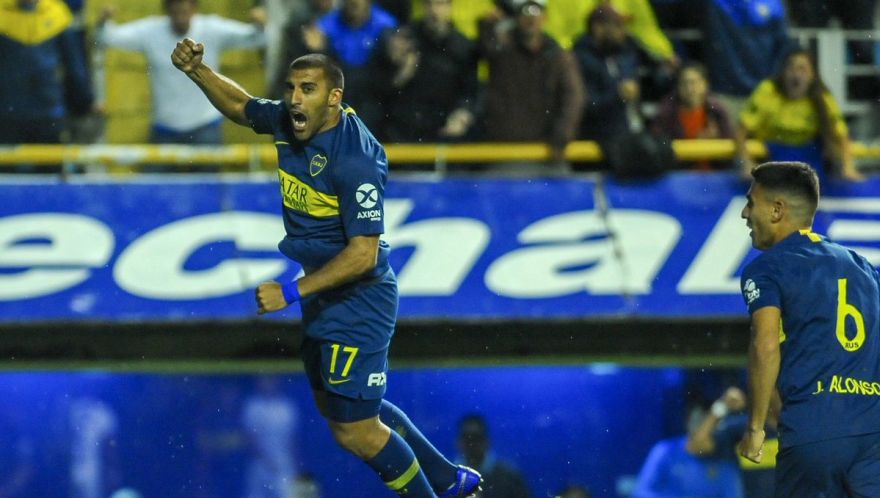 Boca Juniors vs. Godoy Cruz: 'Wanchope' Ábila colocó el 1-0 e hizo explotar la Bombonera | VIDEO