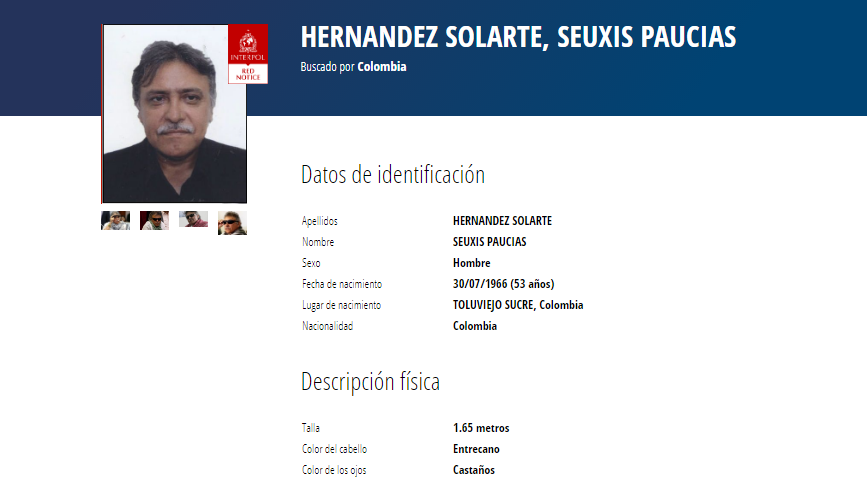 Circular de Interpol. (Foto: Interpol)