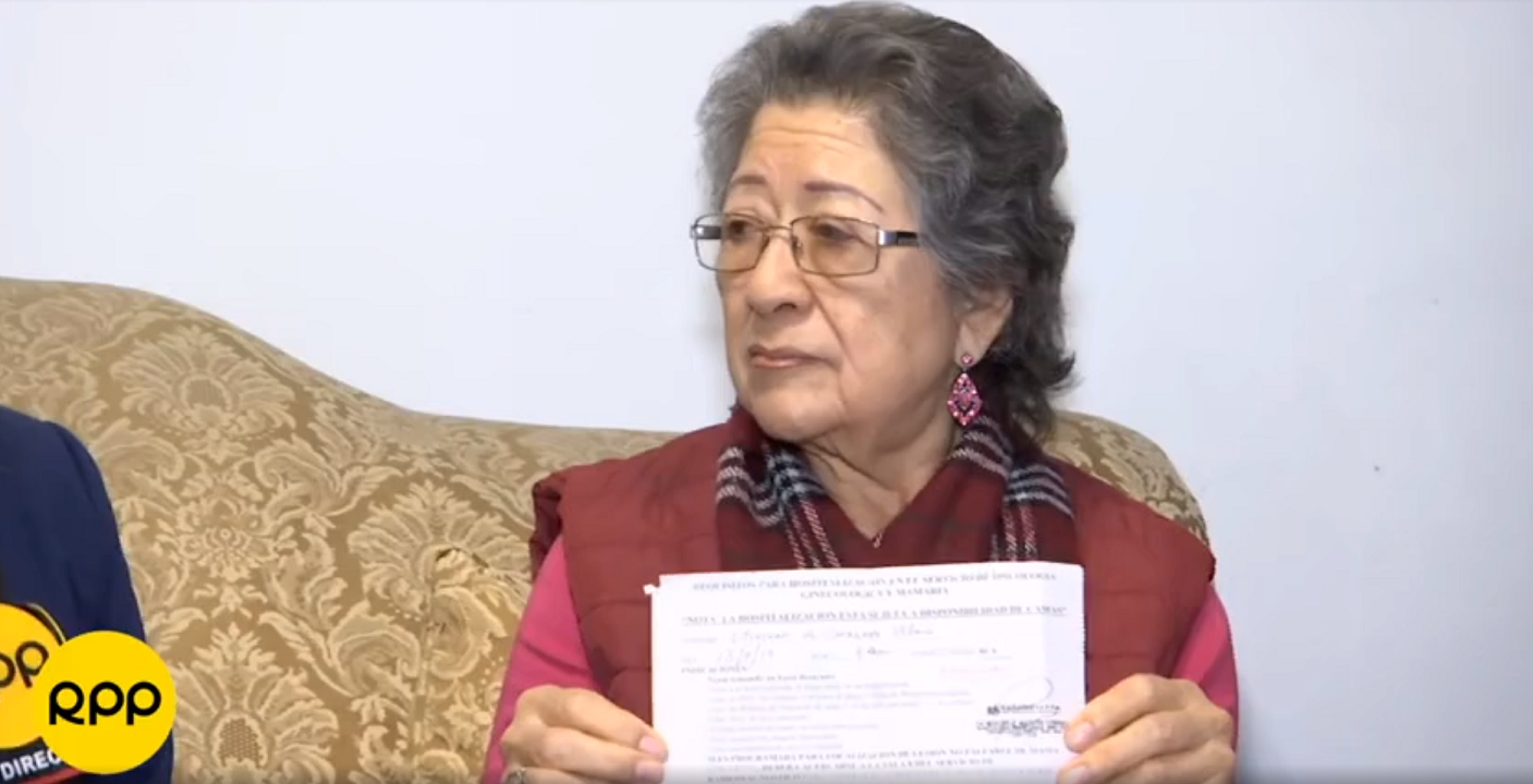 Anciana con cáncer acusa al Hospital Rebagliati por perder su historia clínica y no poder ser operada - Diario Ojo