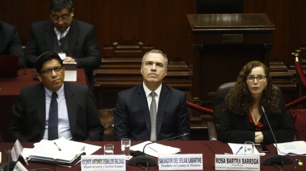 Del Solar acudió al Congreso para explicar el proyecto de adelanto de elecciones. (Foto: Renzo Salazar/ GEC)