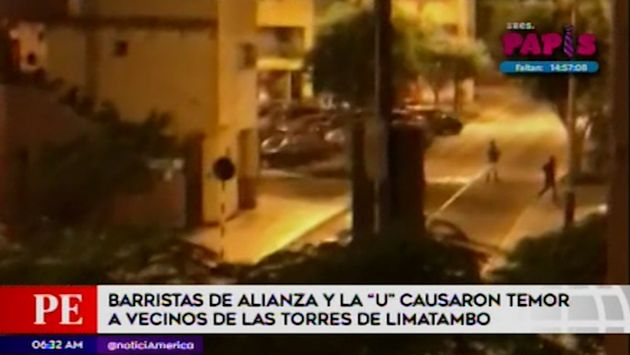 San Borja: graban gresca entre presuntos barristas de Alianza y Universitario