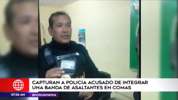 Capturan en Comas a policía acusado de robo