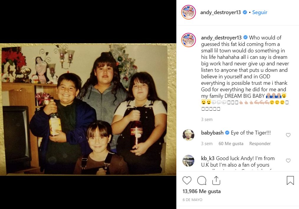 Andy Ruiz Jr.: De víctima de bullying por su sobrepeso a ser el nuevo campeón mundial de boxeo. (Instagram)