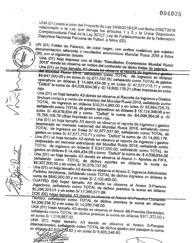 informe sobre Mundial